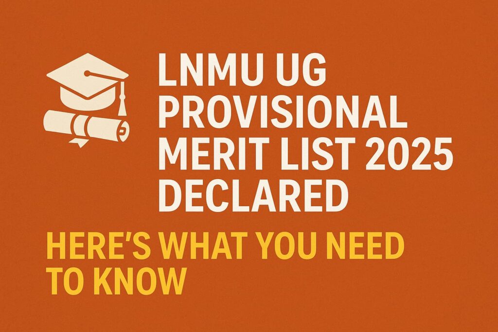 LNMU UG Provisional Merit List 2025 banner