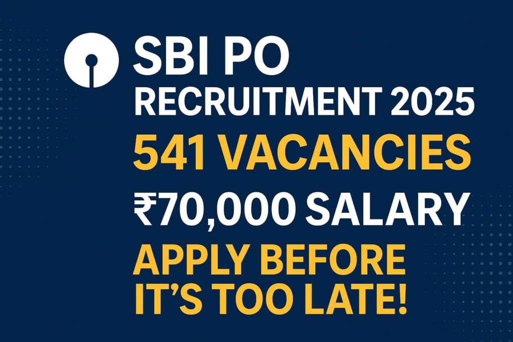 SBI PO Recruitment 2025