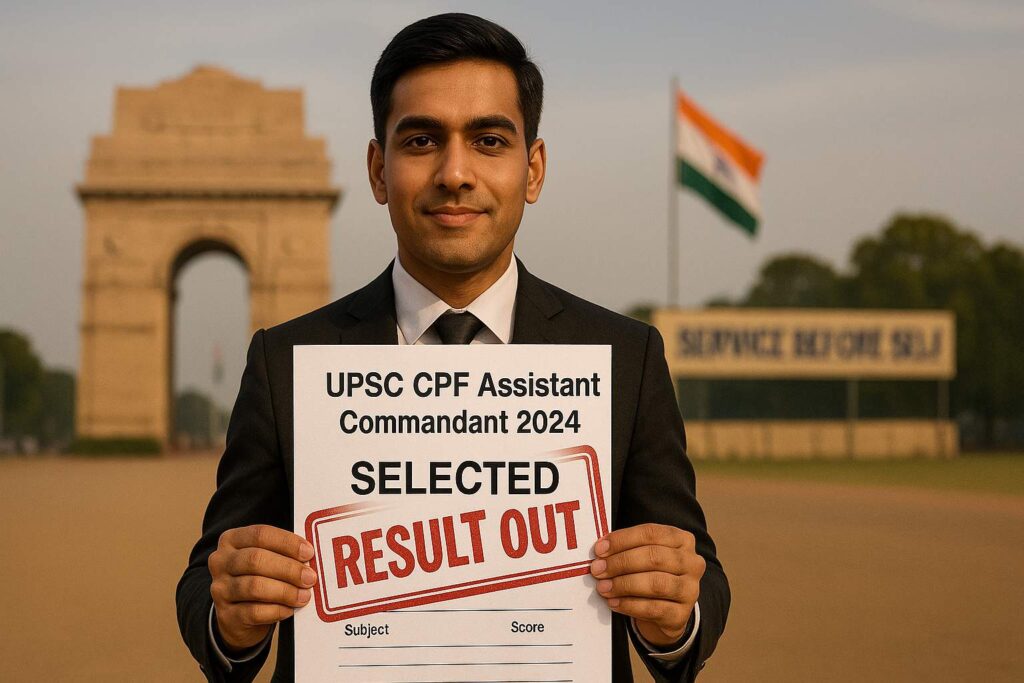 UPSC CPF Assistant Commandant 2024 Final Result with Marks banner