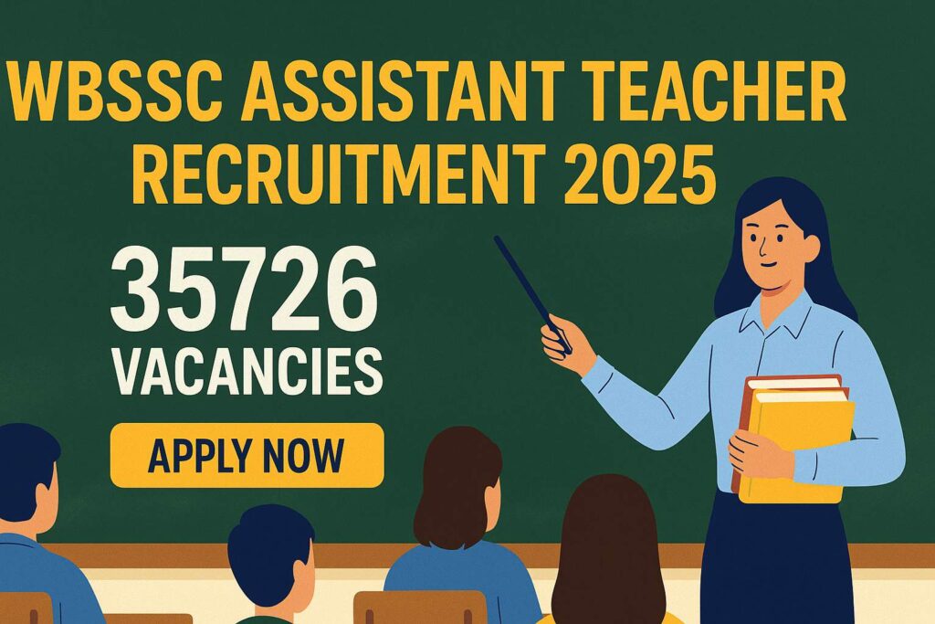 WBSSC Assistant Teacher Recruitment 2025 banner